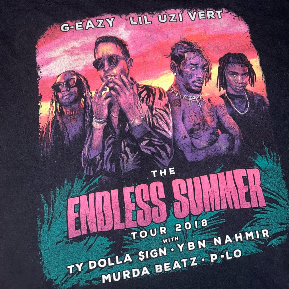 2018 Endless Summer Tour Merch Tee(Ft. G-Eazy, Lil Uzi, Ty Dolla $ign)